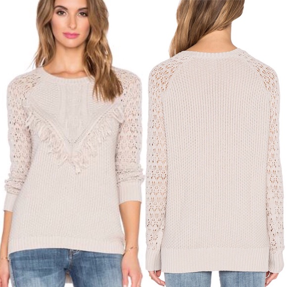 Autumn Cashmere Sweaters - ✨Cotton by Autumn Cashmere Fringe Knitted Sweater✨